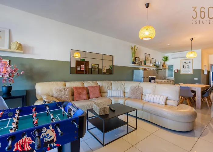 Apartament Designer, Fully Equipped 3br In W/wifi By 360 Estates Gzira
