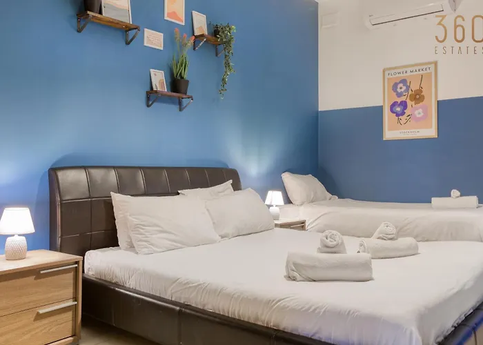 Apartament Designer, Fully Equipped 3br In W/wifi By 360 Estates Gzira