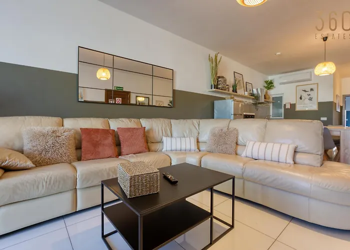 Apartament Designer, Fully Equipped 3br In W/wifi By 360 Estates Gzira